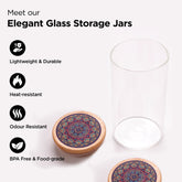 The Better Home printed lid glass jar - versatile storage